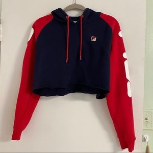 FILA x Urban Outfitters Cropped Hoodie